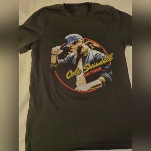 Cole Swindoll concert t-shirt. Black. No size listed,  but seems like a small.